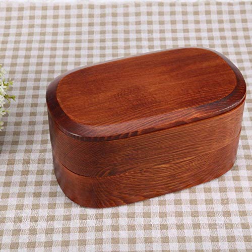 School Picknick Bento Box Houten Lunchbox Makkelijk voor Keuken voor Restaurants(Wooden square 2) - Image 3