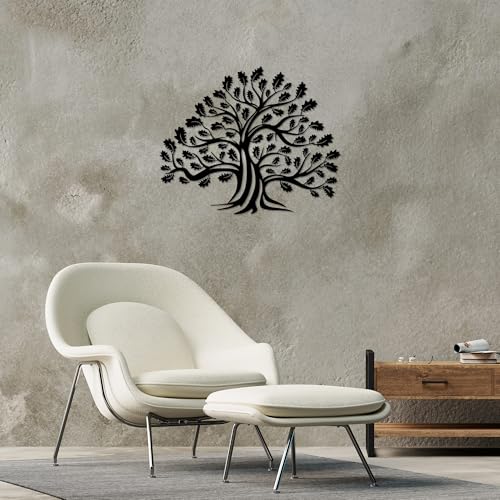 Décoration murale métal noir salon design Hanah Home pour mur de chambre - 4