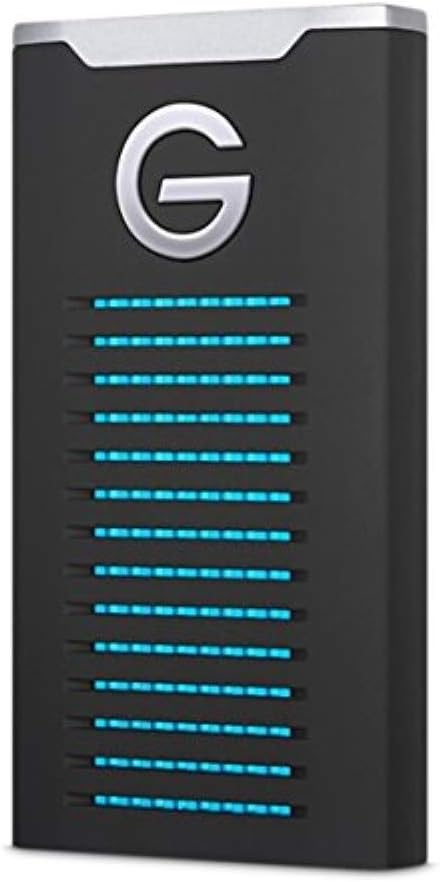 G-Technology (HGST), 1TB (1000GB) G-Drive Mobile SSD R – Series Storage USB 3.1 (Gen 2) Waterproof/Dustproof