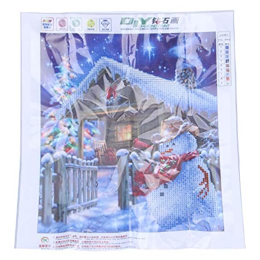 Eighosee Bordado navideño 5D para decoración del hogar