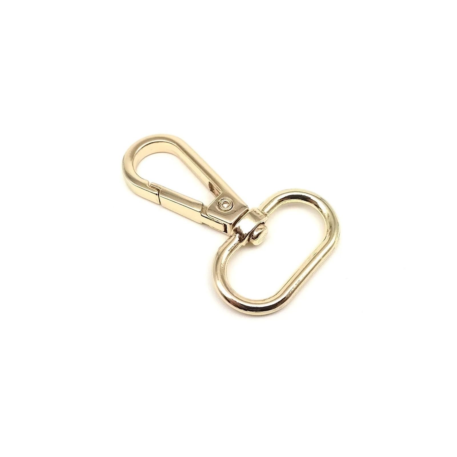 Lobster Leather Bags, Handbags, Shoulder Straps, Belts, Buckles, Pull, Key Rings(Light Gold,13mm)