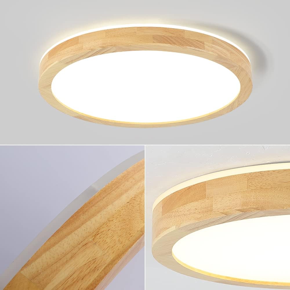 60% Off Discount Qamra Dimmable Modern LED Ceiling Light, Minimalist Wood Acrylic Flush Mount Ceiling Light Fixture, Round Shaped Circle Lighting Lamp with Remote Control (19.7'') 🛒 Crazy Deals Qamra Dimmable Modern LED Ceiling Light, Minimalist Wood Acrylic Flush Mount Ceiling Light Fixture, Round Shaped Circle Lighting Lamp with Remote Control (19.7'')