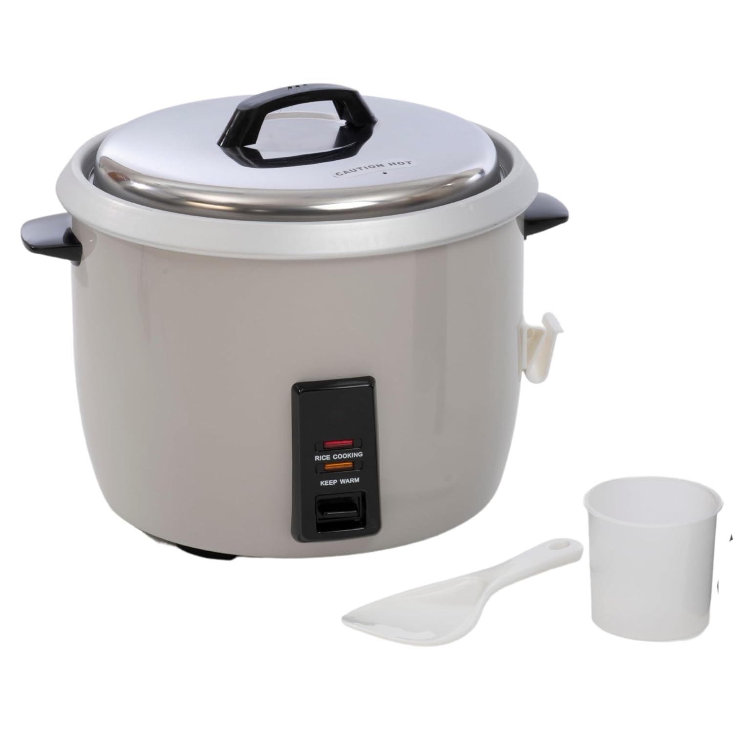 FSE RC-E50 Heavy-Duty Economy Rice Cooker, 50-Cup Capacity, Plastic Oversized Fork