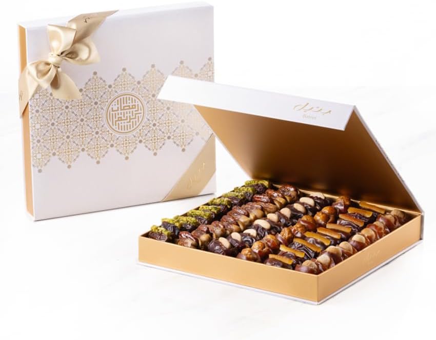 – Bateel Sadaf Ramadan Gift Box With Premium Filled Dates Large Luxury Date Gift