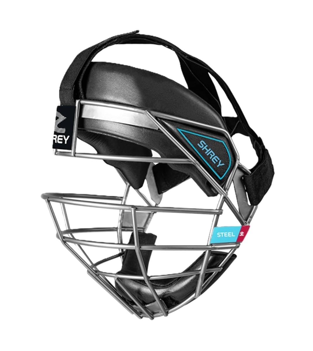 Shrey Stainless Steel Face Mask for Field Hockey (Black, S)