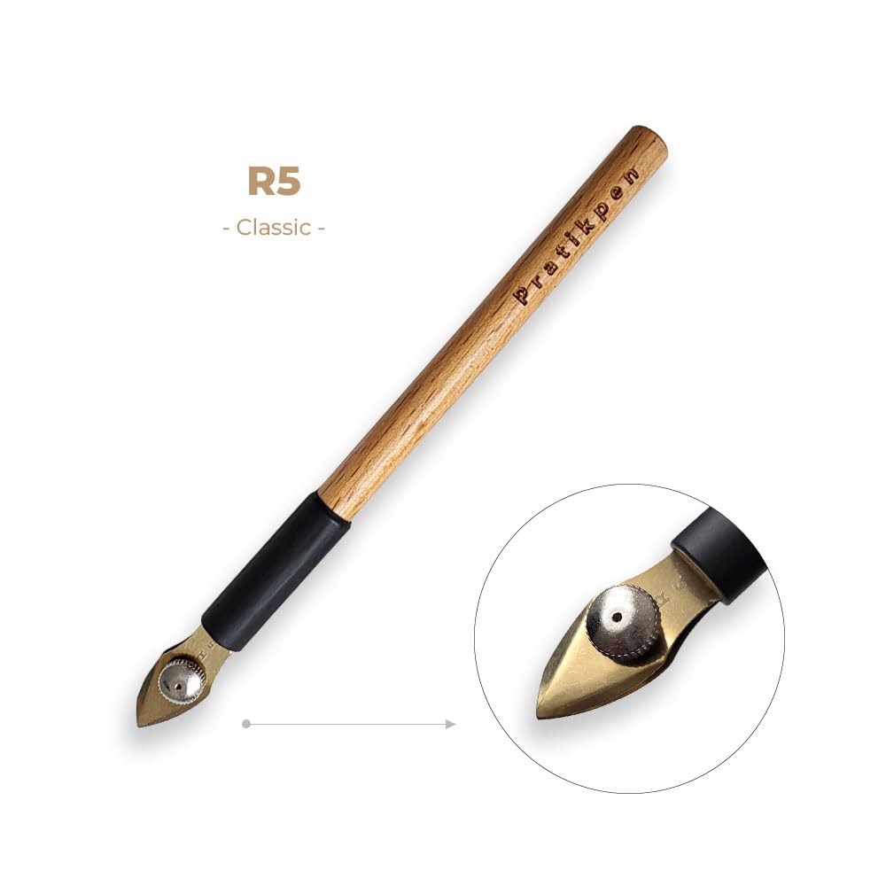 Ruling R5 Stylo de calligraphie avec manche en bois pour calligraphie, illustration et dessin technique