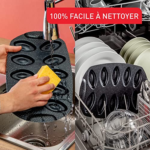 Tefal PerfectBake Mini J5734502 Kuchenform, 10 Mini-Kuchen, Antihaftbeschichtung, recyceltes und recycelbares Aluminium… – Ansicht 5