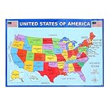 DIESE USA-Karte eignet sich für eine Vielzahl von Zwecken, einschließlich pädagogischer Verwendung in der Schule, Heimdekoration, Büroplanung und so weiter.