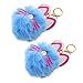 VALICLUD 2 Pezzi Portachiavi Ciondolo Gatto Peluche Portachiavi Pom Pom Ornamenti Borsa Regali per Bambini Chiavi Auto Borsa Borsa Zaino Vacanze di Natale Bomboniere