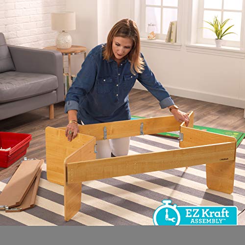 Kidkraft Adventure Town Railway Wooden Train Set & Table With Ez Kraft Assembly With 120 Accessories And Storage Bins, Gift For Ages 3+ 43.5" X 31" X 21.1" #TOP7