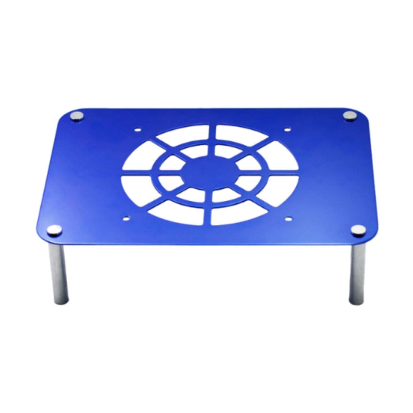 BWOFJGWH Router Cooling Base Router Cooling Stand Multipurpose Heat Dissipation Rack Network Mount for Office Studios Stable, Blue