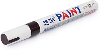 Bacar Rotulador de pintura para neumáticoses, rotulador de pintura para neumáticos para neumáticos, permanente, apto para lavado de autos, bricolaje, marrón