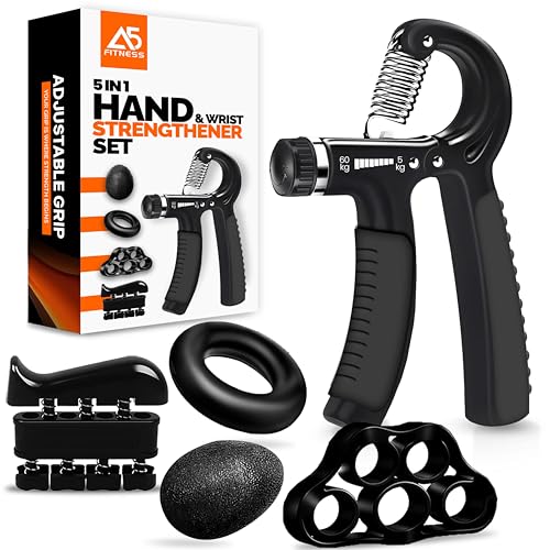 Hand Exerciser Grip Strengthener Set - 5 Pack