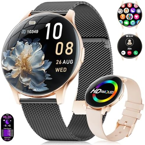 Smartwatch Damen 2026 mit Anrufen - 7,99 mm Ultra-Dünne Elegante ...