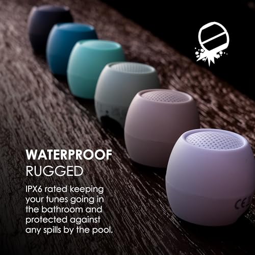 Mini Enceinte Bluetooth Boompods Zero Ocean - Mini Haut Parleur Portable Blanc IPX6 et Micro - 4