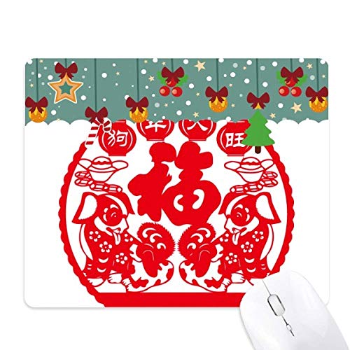 Tapis de bureau de Noël style découpe de papier pour une ambiance chaleureuse