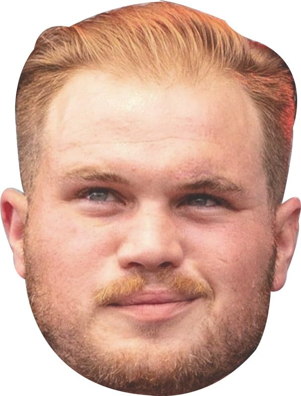 FoxyPrinting Zach Bryan Face Mask – Country Music Inspired Novelty Mask – Funny Fancy Dress Costume for Parties, Festivals & Events – Adult Card Mask