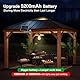 Solar Hängelampe, Solarlampen für Außen Hängend mit Fernbedienung 10 M, Dimmbare/Zeitgesteuerte Solarlampe, USB-Aufladung 5200mAh Batteriekapazität, IP65 Wasserdicht, für Innen/Außen (1 Licht)