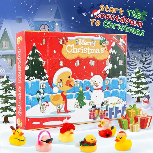 SULOLI Advent Calendar 2025 Kids,Rubber Duck Advent Calendar 2025 Christmas Novelty Gifts - Image 5