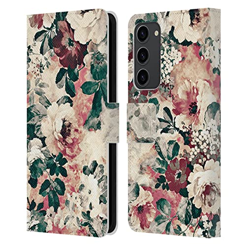 Housse portefeuille Samsung S23 Plus 5G en cuir Riza Peker Floral VII finition premium