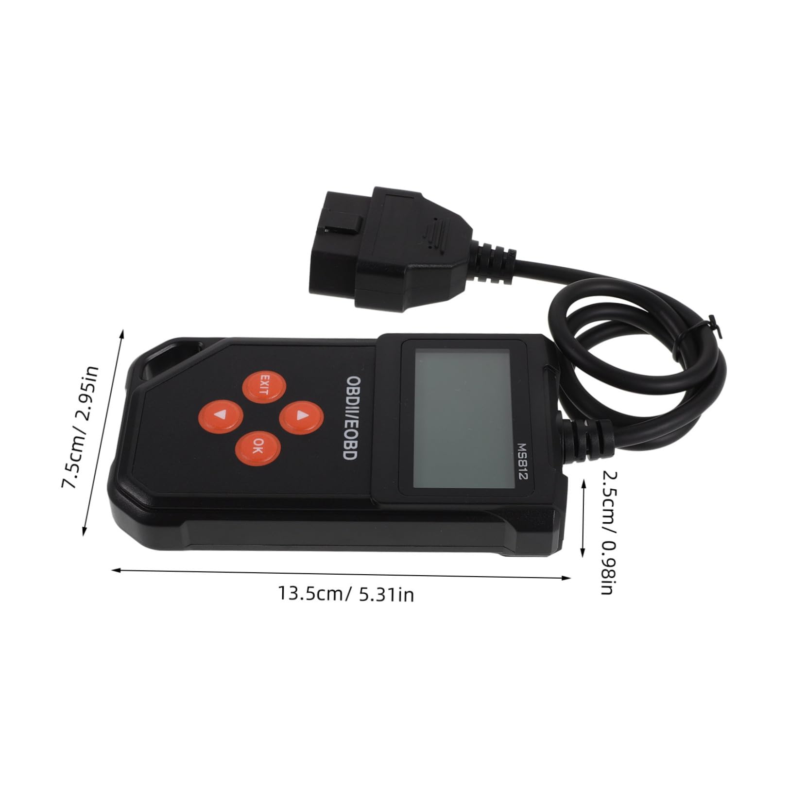 Escáner Obd2 Negro para Diagnóstico Completo de Vehículos