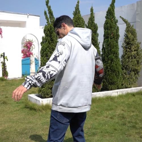 Bidobibo Graphic Hoodies for Men Western Aztec Oversized Sweatshirts Vintage Fleece Crewneck Big and Tall Hoodies Pullover4