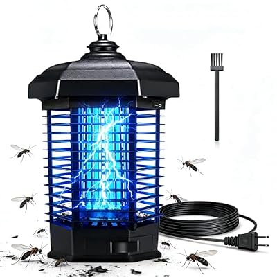 Bug Zapper Outdoor & Indoor, 4200V Electric Mosquito Killer with 15W Attracting Lamp, Waterproof Insect Trap for Yard, Home, Balcony & Garden