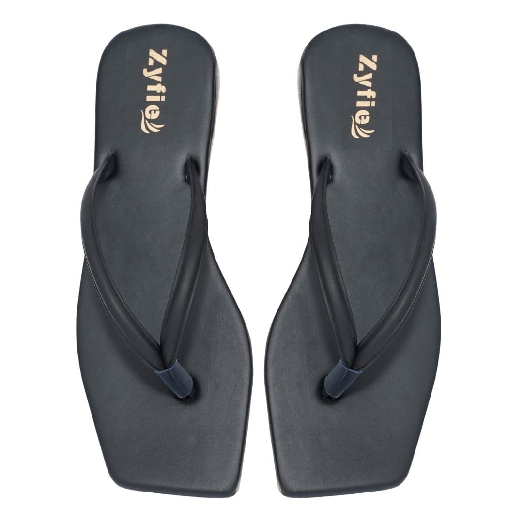 zyfie Womens Synthetic Square Toe Slip-On Y-Strap Flat Sandals/Slippers Pack of 1-picture-45
