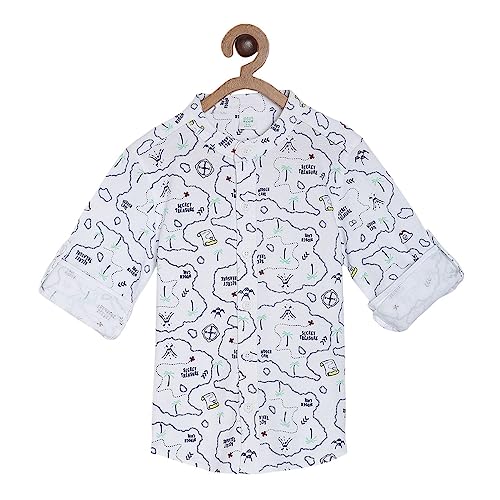 Image of miniklub Boys Orange Regular Fit Solid Casual Shirt