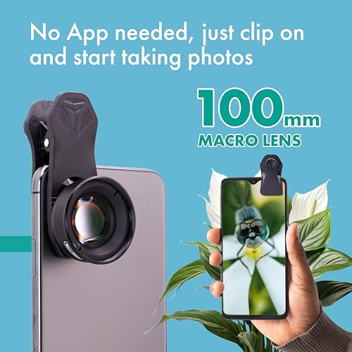 Objectif macro pour smartphone 100 mm HD sans distorsion compatible iPhone