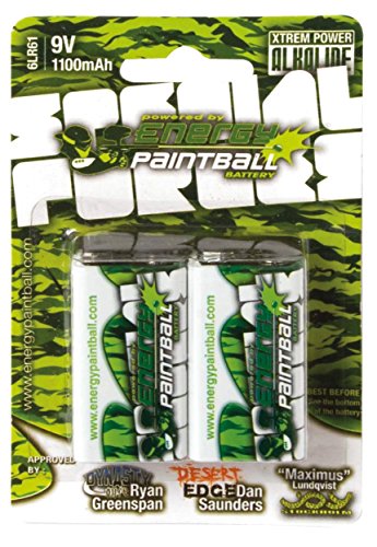Preisvergleich Produktbild batteries camo energy paintball 9v pack de 2