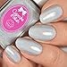 Look At You Go-Go - dove gray white holographic nail polish by Cupcake Polish