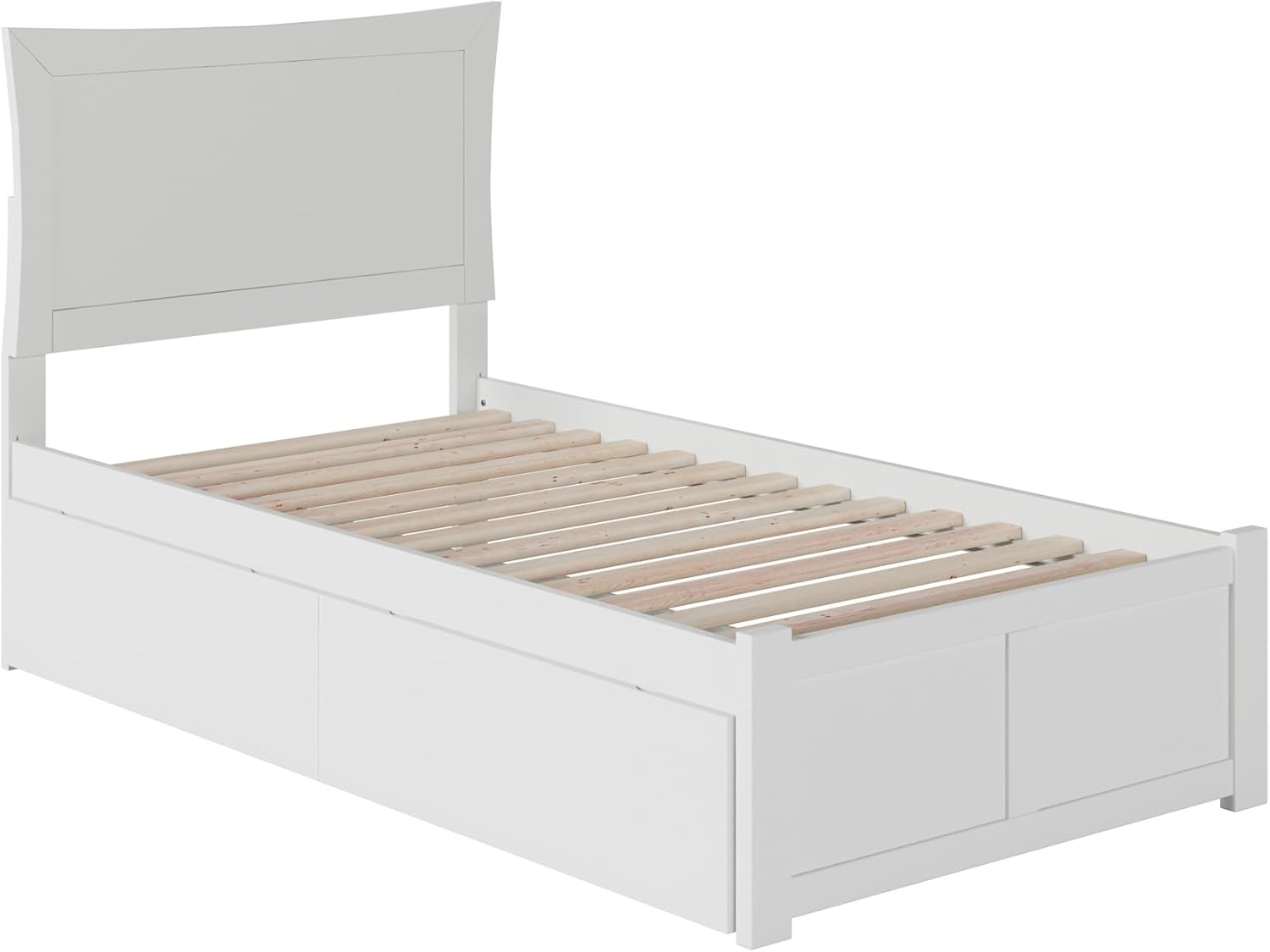 AFI Metro Twin XL Solid Wood Bed with Storage Drawers in Espresso