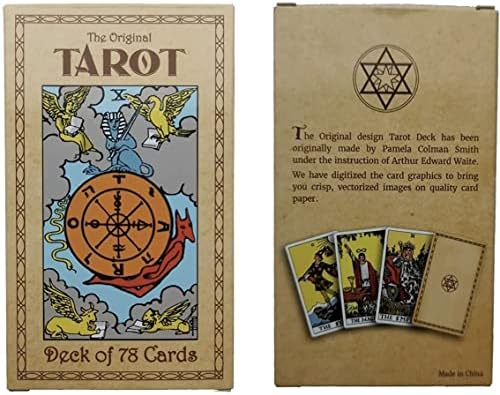 Tarot Cards - 78Pcs/Set - Original Smith-Waite Rider Centennial Deck with 100 Page Guide Book - Pamela Colman Beginner or Experienced1