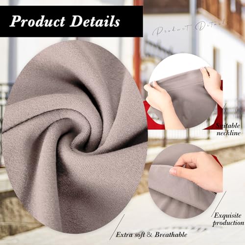Image of Cutecrop Turtleneck Dickey Extra Large Fake Collar Detachable Dickey Collar Half Mock Turtleneck for Men Women