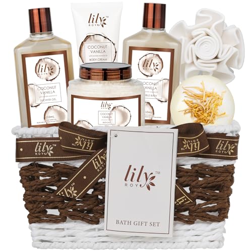 Mothers Day Gifts for Women - 7 Pcs Coconut Bath