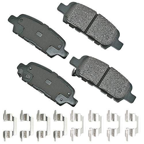 Image of Akebono-ACT905A Ultra-Premium Ceramic Rear Disc Brake Pads GREY
