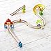 HABA Ball Run - Kullerbu Spiral Track, 26 Piece Wood & Plastic Marble Run Set with Wild Curves & Bell for Kids 2-6, STEM Toy Marble Maze Building Set