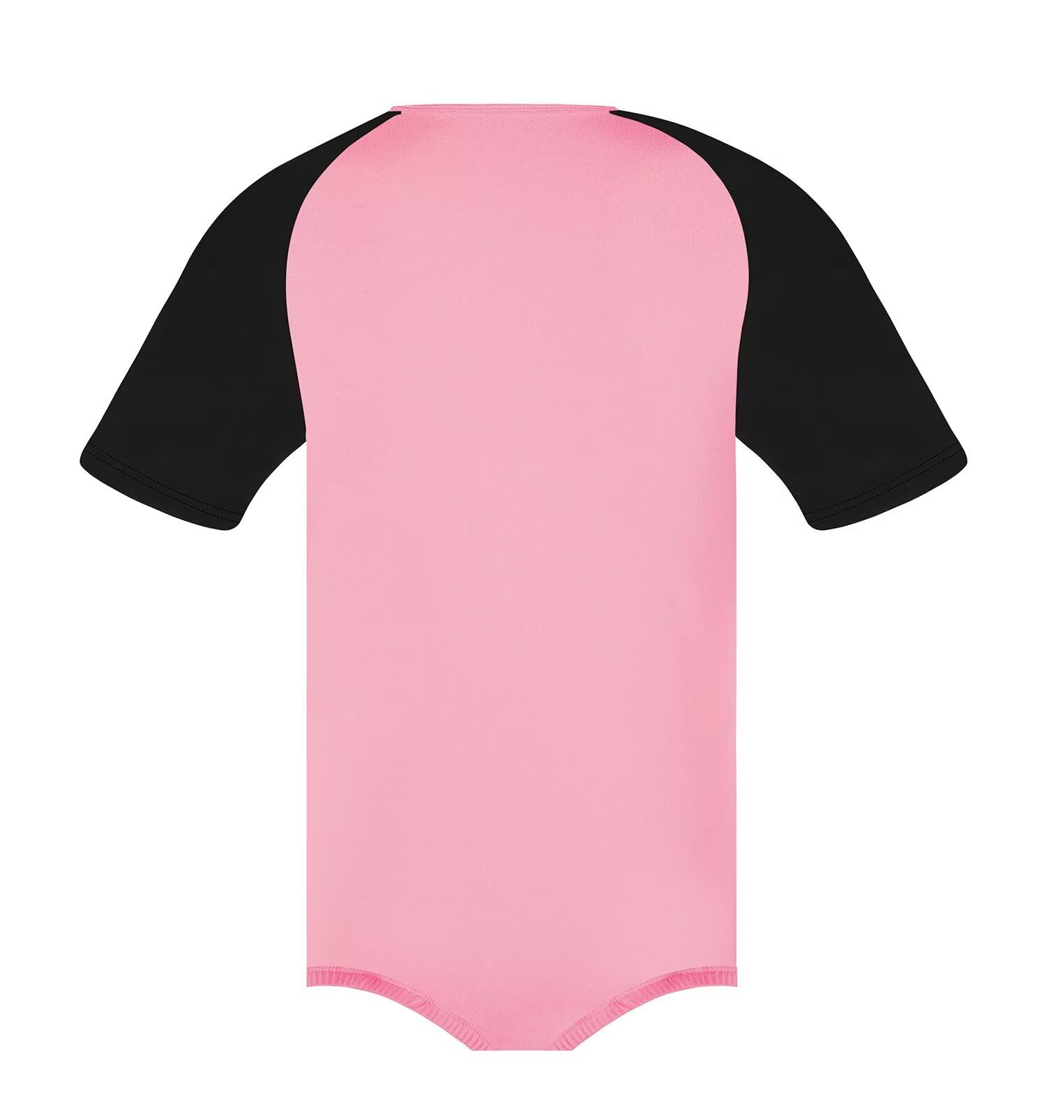 Landofgenie Herren Bodysuit Pyjama Botton Crotch Top Shirt Raglanärmel Onesie Rompers für Männer Mehrfarbig