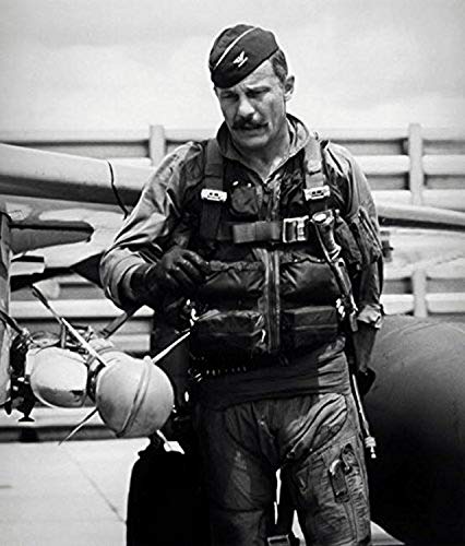 Colonel Robin Olds doing a preflight inspection on his F-4C Phantom 1967 Poster Print by John ParrotStocktrek Images (11 x 17)