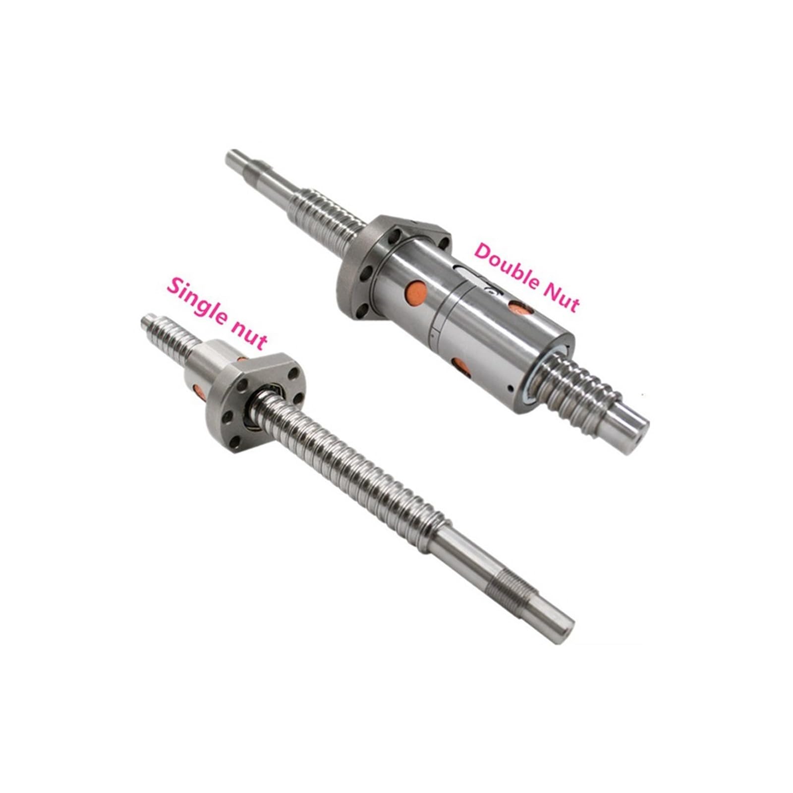 Metal Ball Screw nut end Processing 1900mm 20mm C7 Precision Ball Screw with Nut SFU2005 SFU2004 SFU2010 with 5/4/10mm Lead(DFU2005 Double Nut)