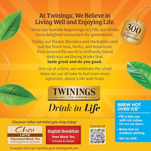 Twinings Earl Grey Black Bergamot Tea K-Cups for Keurig 24 CT Box (1 Pack) - 3