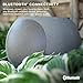 Victrola Zen – Wireless Outdoor Bluetooth Solar Speaker – IP65 Weather Resistant, Solar Charging, Multi-Speaker Connection Using Auracast (Each, Stone)