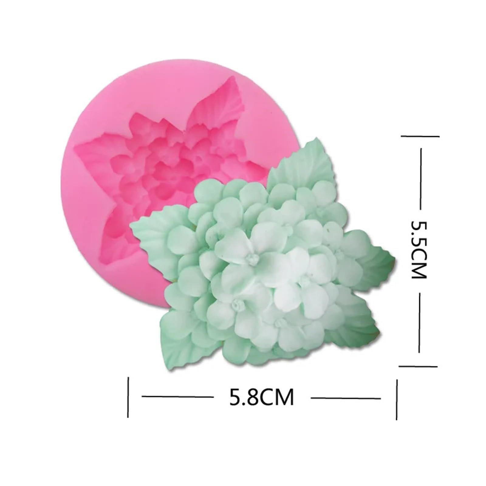 Stampo per Sapone 2 Pezzi Stampi for Sapone in Silicone a Forma di Fiore for la Produzione di Sapone Stampi Fatti a Mano creativi Strumenti for Sapone Fai da Te per Sapone