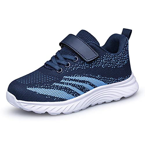Boys Trainers Girls Shoes Breathable Sport Shoes Running Shoes Navy Blue Little Kid Size 12