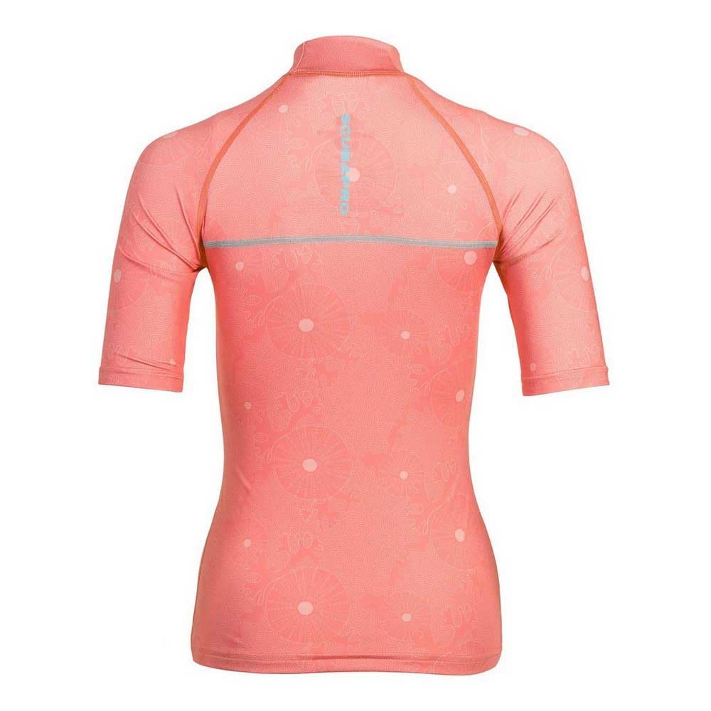 SCUBAPRO Rash Guard - T-Flex Coral SHS U50 Donna (IT, Testo, S, XXL, Regular, Regular)