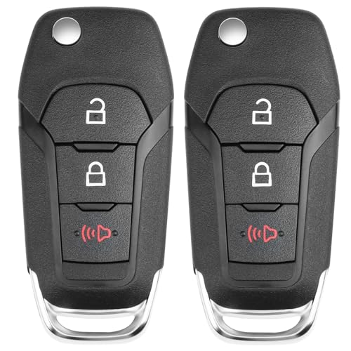 Flip Key Fob Replacement for Ford F150 F250 F350 2015 2016 2017 2018 2019 2020 2022, Explorer 2016-2022, F-150 F450 F550 Ranger Ecosport Bronco Ignition Key Keyless Entry Remote Control N5F-A08TAA by NPAUTO - Used condition - US$16.26