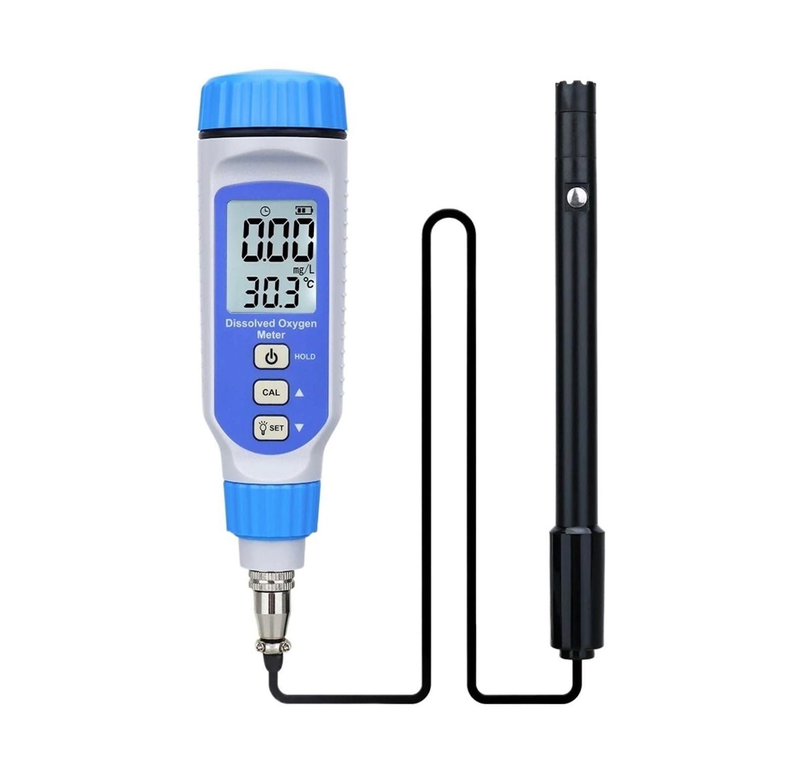 KOSBO Medidor Digital de oxígeno disuelto, Detector de oxígeno disuelto portátil, probador de Calidad del Agua Tipo bolígrafo for acuarios, Peces, camarones y Cultivo de Agua.