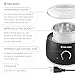 Salon Sundry Portable Electric Hot Wax Warmer Machine for Hair Removal - Black with Clear Lid