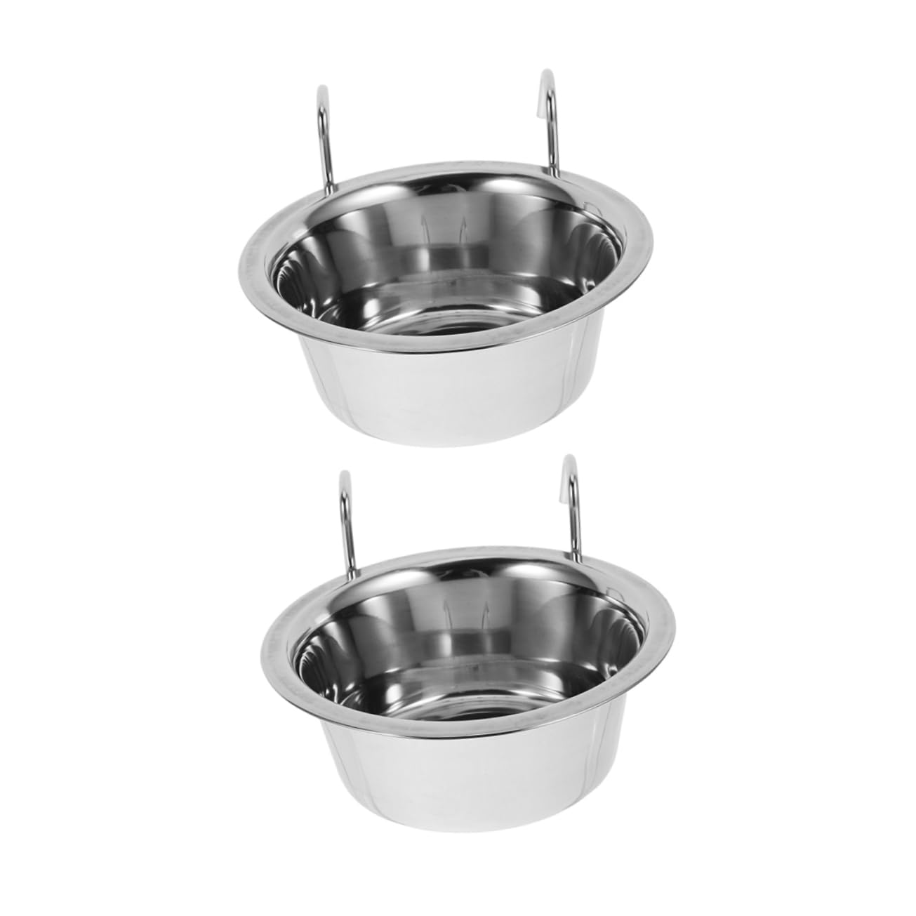 GALPADA 2pcs Hanging Dog Bowl Durable Feeding Dish for Cats Dogs Easy to Clean Portable Pet Bowl Versatile Design for Food Water Pet Cages